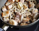 ☆簡単☆蓮根と鶏肉の甘酢炒め作り方4写真