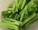 鶏むね肉と小松菜のオイスター炒め〜赤酒〜作り方1写真