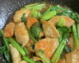 鶏むね肉と小松菜のオイスター炒め〜赤酒〜作り方9写真