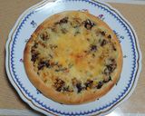 ひじきとひき肉のコーン味噌ピザ作り方4写真