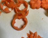 人参の飾り切りのあまりでキンピラ作り方1写真
