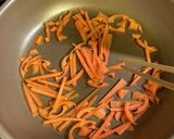 人参の飾り切りのあまりでキンピラ作り方2写真
