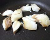 鱈と三つ葉のペペロンチーノ風作り方4写真