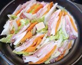 超簡単！野菜と豚バラ肉のミルフィーユ鍋！作り方7写真
