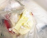 湯煎で簡単♪パン粉でクリスマスケーキ風☆作り方2写真