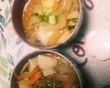 簡単に！即席味噌汁に彩りと栄養プラス作り方8写真