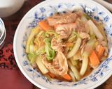 豚バラ白菜のあんかけ中華丼作り方6写真