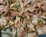 簡単！美味♪豚こまとしめじの甘辛大葉炒め作り方5写真
