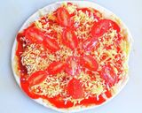 ミニトマトとベビーリーフのピザ作り方6写真