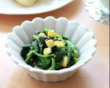 ほうれん草とコーンの胡麻和え作り方7写真