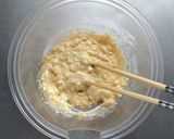 米粉と豆腐のケール入りお好み焼き。作り方3写真