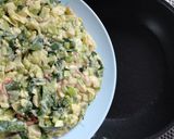 米粉と豆腐のケール入りお好み焼き。作り方7写真