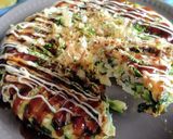 米粉と豆腐のケール入りお好み焼き。作り方10写真