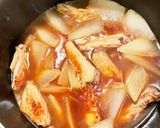 味染み♡手羽中と大根の煮物作り方5写真