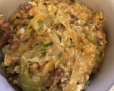 秋刀魚の蒲焼き卵とじ作り方5写真