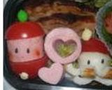 キャラ弁☆ぷちサンタクロース♫作り方6写真