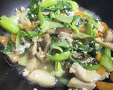 ミニ青梗菜とキノコのそぼろ餡作り方8写真