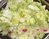 白菜とベーコンのミルクスープ作り方1写真