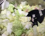 白菜とベーコンのミルクスープ作り方4写真