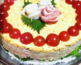 クリスマス寿司ケーキ作り方5写真