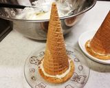 アイスクリームコーンdeクリスマスツリー作り方4写真
