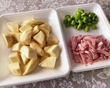サツマイモと枝豆のポテサラ作り方1写真