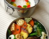 キャラ弁♪簡単クリスマス★リース弁当♪作り方4写真