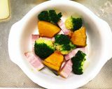 煮物リメイク☆かぼちゃのクリームグラタン作り方6写真