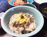 大人味♡舞茸の炊き込みご飯柚子胡椒のせ作り方2写真