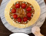 クリスマス⭐市販で簡単トナカイカレーピザ作り方5写真