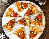 クリスマス⭐市販で簡単トナカイカレーピザ作り方1写真