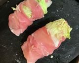 白菜チーズ豚肉巻き作り方2写真