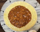 クリスマス⭐市販で簡単トナカイカレーピザ作り方4写真