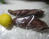サツマイモのはちみつレモン煮作り方1写真