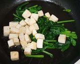 豆腐とほうれん草の卵炒め作り方9写真