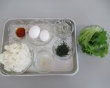 レタスたっぷり卵ごはん作り方1写真