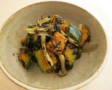レンジで簡単！ひじきとかぼちゃの煮物。作り方5写真