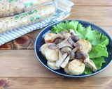 大和芋ときのこのバター醬油ソテー作り方4写真