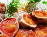 お年寄り絶賛シリーズ☆バラ肉プチトマト☆作り方4写真