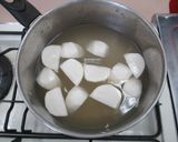 鶏だんごとレタスの鍋作り方5写真