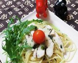 大根おろしでさっぱり水菜とチキンパスタ作り方5写真