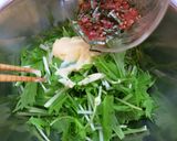 水菜と天かすのサラダ（かつおマヨ味）作り方3写真