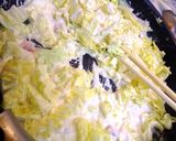 白菜とベーコンのそばパスタ 柚子クリーム作り方3写真