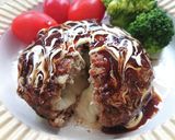 チーズがとろ～りチーズinハンバーグ作り方9写真