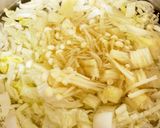 白菜 えのき わかめの味噌汁^^作り方3写真