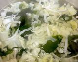 白菜 えのき わかめの味噌汁^^作り方4写真
