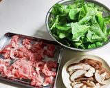 簡単副菜☆ほうれん草豚こまの柚子胡椒炒め作り方1写真