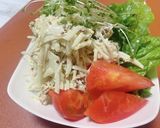青パパイヤのサバ缶と粒マスタードのサラダ作り方4写真