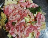 冷蔵庫掃除レンチン豚バラと残り野菜蒸し煮作り方2写真