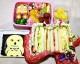 超簡単　キャラ弁　白フクロウ弁当　作り方2写真